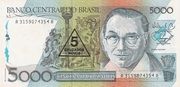 5 CRUZADOS NOVOS (COM CARIMBO) - CRUZADO NOVO (1989-1990)