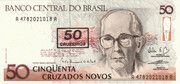 50 CRUZEIROS (3ª EDIÇÃO; COM CARIMBO) - CRUZEIRO (1990-1993)