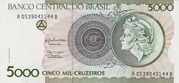 5000 CRUZEIROS (3ª EDIÇÃO; PROVISÓRIO) - CRUZEIRO (1990-1993)
