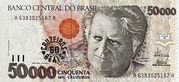 50 CRUZEIROS REAIS (COM CARIMBO) - CRUZEIRO REAL (1993-1994)
