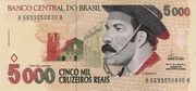5000 CRUZEIROS REAIS - CRUZEIRO REAL (1993-1994)