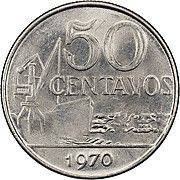50 CENTAVOS - CRUZEIRO NOVO (1967-1986)