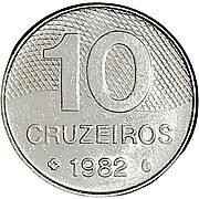 10 CRUZEIROS - CRUZEIRO NOVO (1967-1986)