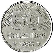 50 CRUZEIROS - CRUZEIRO NOVO (1967-1986)