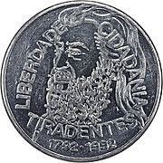 5000 CRUZEIROS (200 ANOS DA MORTE DE TIRADENTES) - CRUZEIRO (1990-1993)