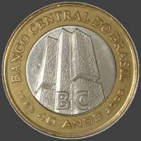 MOEDA COMEMORATIVA DOS 40 ANOS DO BANCO CENTRAL DO BRASIL